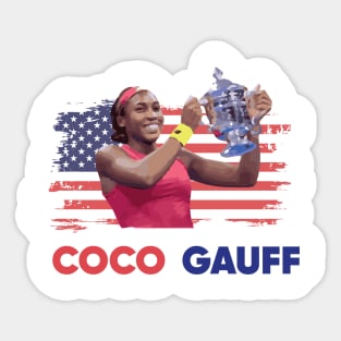Coco Gauff Champion Sticker